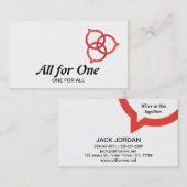 Trinity Speech Bubble Logo (rot) Visitenkarte (Vorne/Hinten)