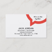 Trinity Speech Bubble Logo (rot) Visitenkarte (Rückseite)