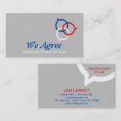 Trinity Speech Bubble Logo (rot, weiß und blau) Visitenkarte (Vorne/Hinten)