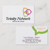 Trinity Speech Bubble-Logo Visitenkarte (Vorne/Hinten)