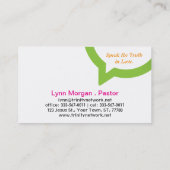 Trinity Speech Bubble-Logo Visitenkarte (Rückseite)