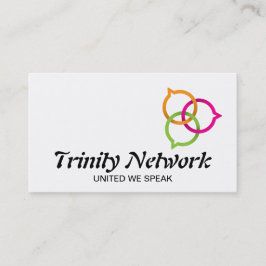 Trinity Speech Bubble-Logo Visitenkarte