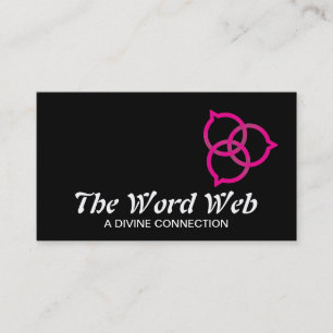 Trinity Sprachblasen-Logo (rosa) Visitenkarte