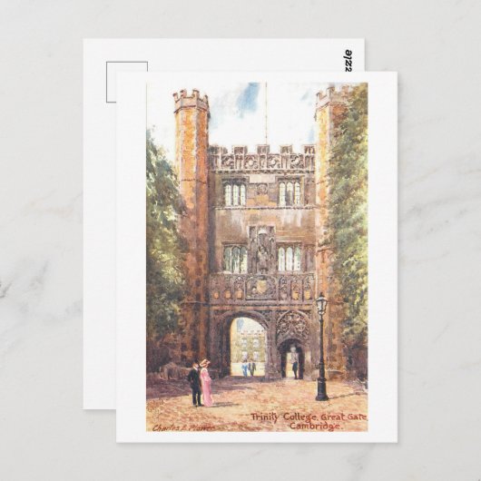 Trinity Uni Cambridge Vintag Postcard Postkarte (Vorne/Hinten)