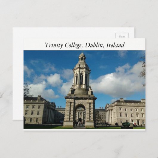 Trinity Uni Dublin, Irland Postcard Postkarte (Vorne/Hinten)