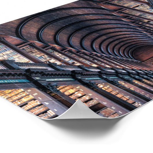 Trinity Uni Library - Dublin, Irland Poster (Ecke)