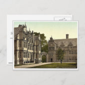 Trinity Uni, Oxford, England Seltene Fotochrom Postkarte (Vorne/Hinten)