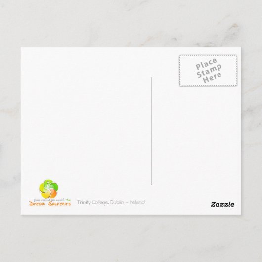 Trinity-Uni Postkarte (Rückseite)