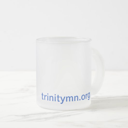 Trinitymn.org mattierte Tasse (VorderseiteRechts)
