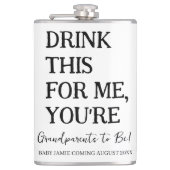 Trink das für mich, dass du Großeltern bist, um lu Flachmann (Vorderseite)