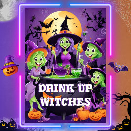Trink Hexen! Halloween Girls Night Einladung