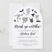 Trink Hexen! Spooky Whimsical Bachelorette Einladung (Vorderseite)