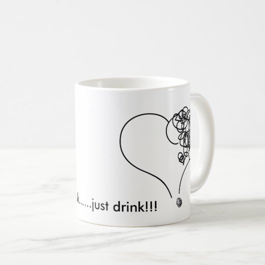 Trink Liebe! Kaffeetasse (VorderseiteRechts)