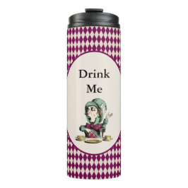 Trink Mad Hatter Alice im Wunderland Magenta Thermosbecher