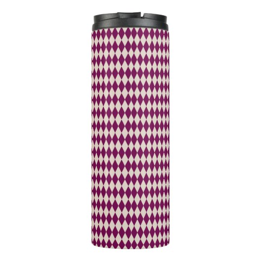 Trink Mad Hatter Alice im Wunderland Magenta Thermosbecher (Rückseite)