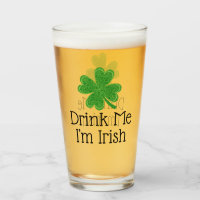 Trink Me Ich bin irisch 4 Leaf Clover St. Patrick'