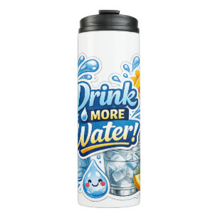 Trink mehr Wasser mit dieser Wasserflasche Thermosbecher