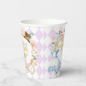 Trink mich, Alice im Wunderland zum Geburtstag Pappbecher (Rechts)