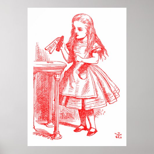 Trink mich (Alice) Poster (Vorne)