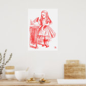 Trink mich (Alice) Poster (Küche)