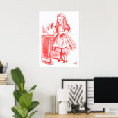 Trink mich (Alice) Poster (Heimbüro)