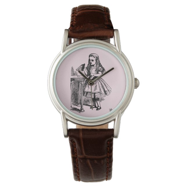 Trink mich (Alice's Adventures in Wonderland) Armbanduhr (Vorderseite)