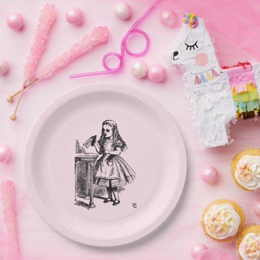 Trink mich (Alice's Adventures in Wonderland) Pappteller (Party)