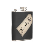 Trink-mich-Flasche Flachmann (Rechts)