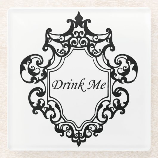 Trink mich! glasuntersetzer (Vorderseite)