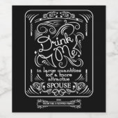 Trink mich! In großen Mengen, lustig Weinetikett (Einzelnes Label)