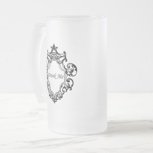 Trink mich! mattglas bierglas (Vorderseite Links)