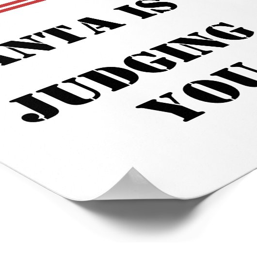 Trink nicht trinken & fahren - Der Weihnachtsmann  Poster (Ecke)