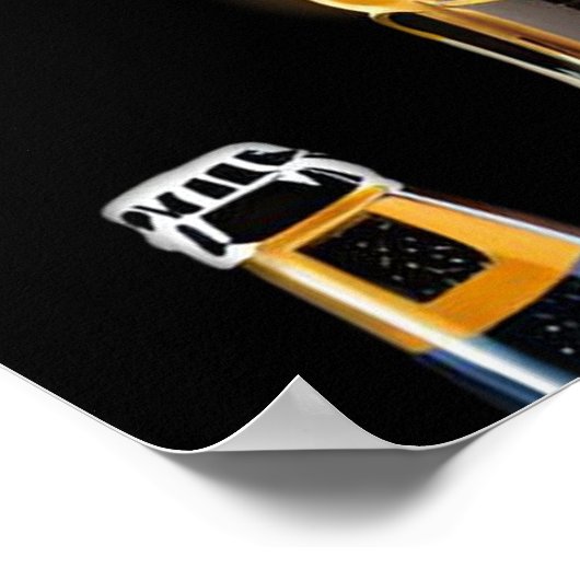 Trink und fahre nicht zwei Bar Poster (Ecke)