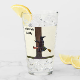 Trink und fliege keinen Glaswäscher Glas