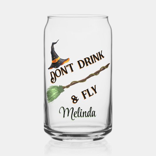 Trink und fliege nicht. dosenglas (Vorderseite)