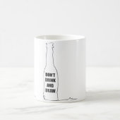 Trink und Zeichn nicht Kaffeetasse (Mittel)