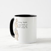 Trink viel Wasser... - Ringer-Tasse Tasse (Vorderseite Links)
