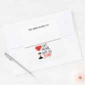 Trinkaufkleber Markenname Hexe Halloween-Party Quadratischer Aufkleber (Umschlag)