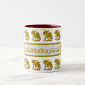 Trinkbecher Dromedar Kamel Design Zweifarbige Tasse (Mittel)