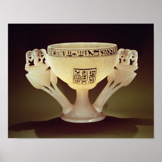 Trinkbecher in Form einer halb geöffneten Poster (Vorne)