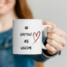 Trinkbecher mit positivem Zitat zur mentalen Gesun
