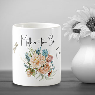 Trinkbecher Mutter-to-Be Akzente des blauen Bouque Kaffeetasse