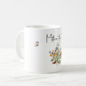 Trinkbecher Mutter-to-Be Bunter Blumenstrauß Kaffeetasse (Vorderseite Links)