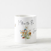 Trinkbecher Mutter-to-Be Bunter Blumenstrauß Kaffeetasse (Mittel)