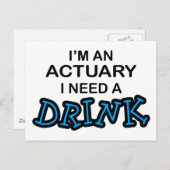 Trinkbedarf - Aktuar Postkarte (Vorne/Hinten)