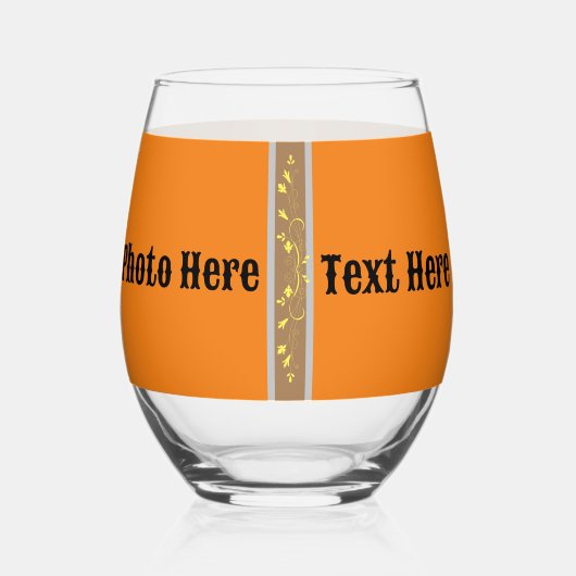 Trinkbehälter Art: Foto aus Weinglas | Text Weinglas Ohne Stiel (Rückseite)