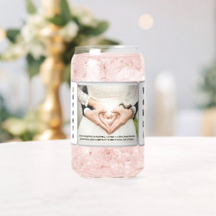 Trinkbehälter Hochzeit Foto mit dem Namen Can Glas