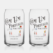 Trinkbehälter Set Com um Portugues por perto Dosenglas (Vorderseite)