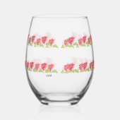 Trinkbehälter Set: Exotische Blume Weinglas Ohne Stiel (Links)