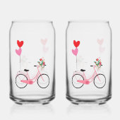Trinkbehälter Set - Fahrrad Dosenglas (Rückseite)